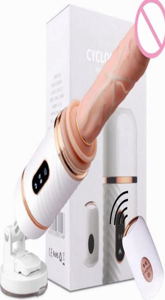Vibradores Control remoto inalámbrico Máquina sexual Consolador Vibrador Automático Masturbator Masturbator Cup Gun para mujeres 7649037