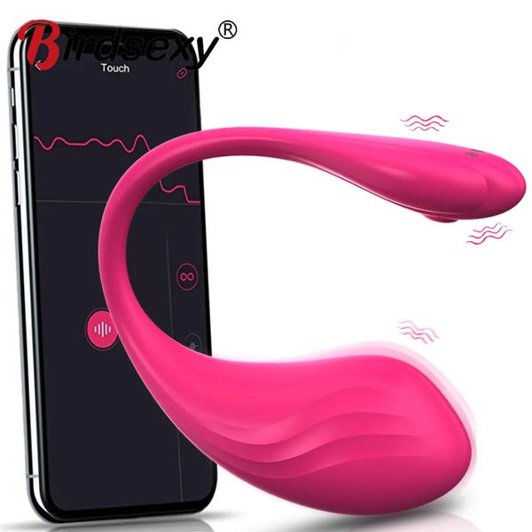 Vibrateurs Sextoy sans fil oeuf vibrant télécommande vibrateur puissant App contrôle Gpoint faux pénis masseur vaginal Bluetooth clitoris féminin 18 231213