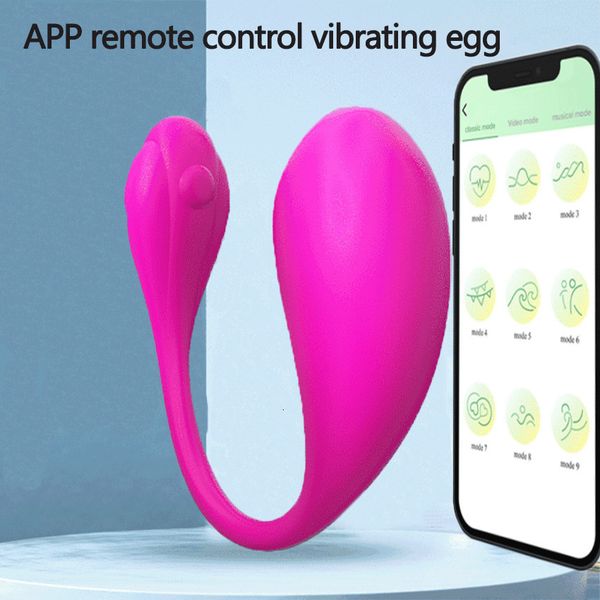 Vibromasseurs Sans fil Sextoy oeuf vibrant télécommande vibrateur Puissant App Control Point G Dildo masseur vaginal Bluetooth clitoris féminin 18 230720