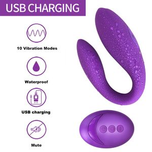 Vibrators draadloze vibrator volwassen speelgoed voor koppels USB oplaadbare dildo g spot u siliconen stimulator dubbele vibrators seks speelgoed voor vrouw 230508