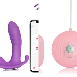 NXY Vibrators Dames Dildo Butterfly Vibrator Seksspeeltjes Voor App Afstandsbediening Bluetooth Vagina Vrouwelijke Koppels 1119