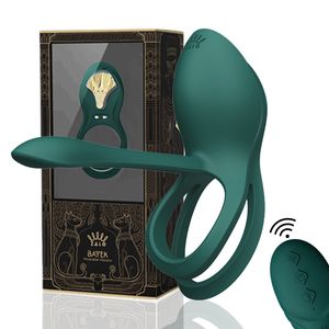 Vibrateurs ZALO BAYEK télécommande mâle vibrateur retardé éjaculation cock ring serrure fine classique rétro mâle sex toy couple 230911