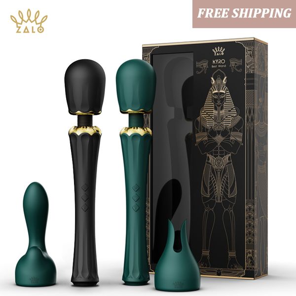 Vibradores ZALO KYRO Big Magic Wand Japón Silicona Impermeable AV Vibrador Femenino Power Massager Mujer Juguete Sexual Estimulación del Clítoris Sex Shop 230825