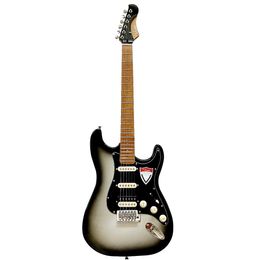 Vicers – guitare électrique personnalisée St, 6 cordes, argent, touche en érable de haute qualité