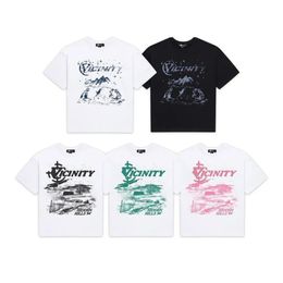 VICINITY t-shirt Y2K hommes femmes Hip Hop lettre graphique imprimé gothique surdimensionné t-shirt Harajuku décontracté à manches courtes hauts 240129