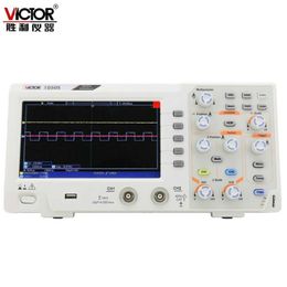 VICTOR 1050S 1100S Oscilloscope de table Stockage numérique Écran couleur double canal 50 MHz.