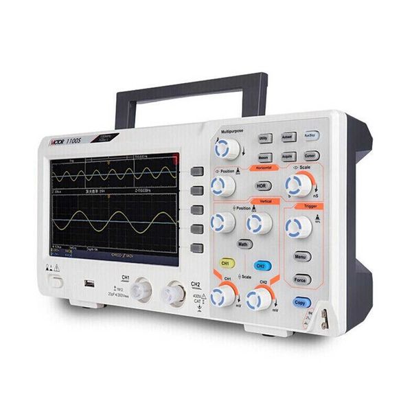 VICTOR 1050S 1100S Oscilloscope de table Oscilloscope à stockage numérique Écran couleur double canal 50 MHz.