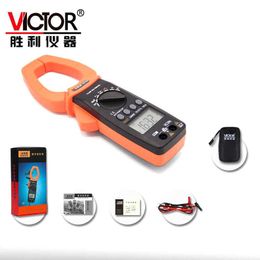 VICTOR VC6052 Pince ampèremétrique numérique 3 3/4 Pince ampèremétrique numérique portative sans contact AC 2000A ampèremètre multimètre avec écran LCD.
