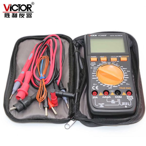 VICTOR VC9808 3 1/2 multimètre numérique compteur électrique Inductance DCV ACV DCA R C L F