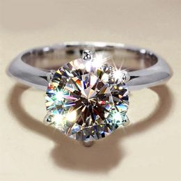 Victoria Wieck tout nouveau bijoux de luxe pur 100% argent Sterling 925 Solitaire coupe ronde topaze blanche CZ diamant femmes mariage Ban316f