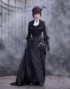 Victoriaanse drukte zwarte prom -jurken voor vrouwen 2023 3/4 lange mouwen plooien kanten satijnen vintage burgeroorlog historische formele avondfeestjurken
