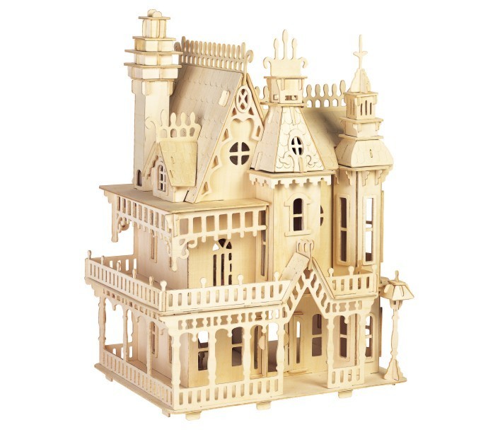 Victorian Dollhouse Toys Fantasy Villa 3D Puzzle DIY Scale Models And Building For Adult Factory Price WHolesale Order