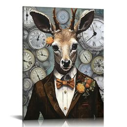 Victoriaans steampunk -decor - Steampunk Wall Art Prints, Gothic Steampunk Animals Posters, Vintage Dictionary Steam Punk Goth Pictures For Living Room Home Slaapkamer