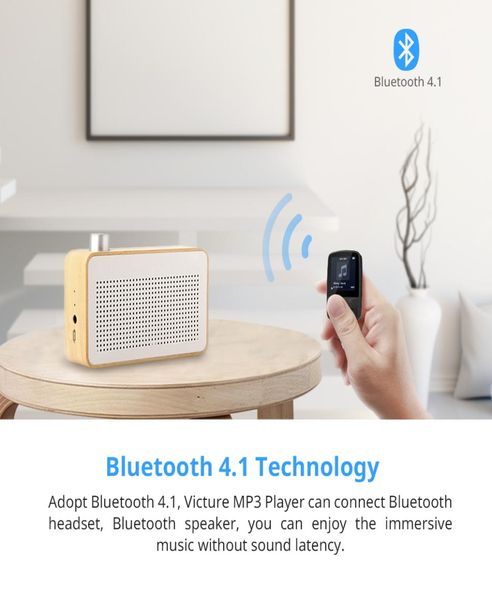 Victure lecteur MP3 Bluetooth Clip 16GB lecteur de musique FM Radio enregistreur vocal obooks podomètre pour courir motod1993995