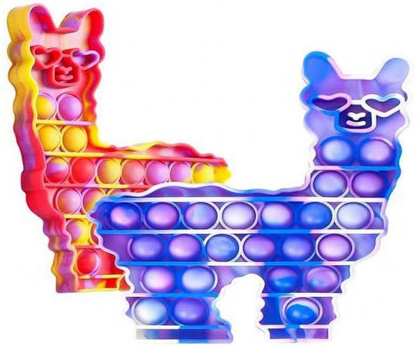 Vicuna Push Bubble Animal Lama jouet sensoriel autisme anti-Stress chameau jouets pour enfant adulte enfant Gifta216142401