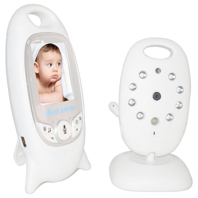 Wideo Baby Kids Monitor kamera VB601 Bezprzewodowa opiekunka 2 -Way Talk Nocna widzenie IR Temperatura LED Babi Nanny Camera 8 Kołysi