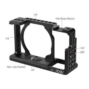 Freeshipping Video Camera Cage Beschermende camera Stabilisator voor Sony A6000 A6300 NEX7 ILDC OM Microfoon Monitor Tripod Light te Monteren