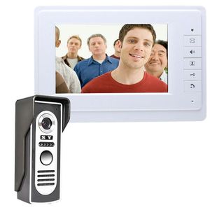 Videodeur telefoons 7 inch bedrade telefoon deurbel intercom kit met regenbestendig 700TV lijnen nacht visie camera 819m