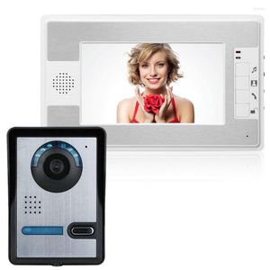 Videodeur telefoons Mountainone Visual Intercom Doorbell 7 '' TFT LCD Wired Phone System Indoor Monitor 1000 TV Outdoor Ir-Cut Camera