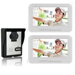 Videodeurtelefoons Smartyiba intercom 7'inch Monitor Wired Telefoon Deurbel Camera Entry System voor thuisbeveiliging