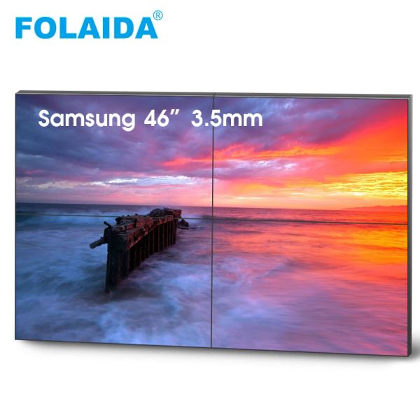 Video Folaida 4K Samsung TV 46 pulgadas 3.5 mm a bisel LCD Video Wall Big Tamaño Big Slim Expitidos LCD Monitor TV Wall Car