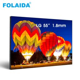Vidéo Folaida LG TV 55 pouces Panneau 1,8 mm Ultra Slim LCD Mur vidéo Big Size Advertising Displasers LCD Monitor TV Wall Car