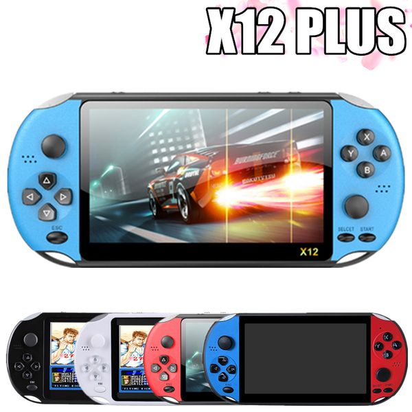 Videojuego Console Player X12 Plus Portátil Pandheld PSP Retro Dual Rocker Joystick Pantalla de 7 pulgadas