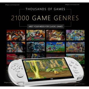 Console de jeu vidéo X9, lecteur de jeu portable pour jeu rétro PSP, écran de 5.0 pouces, sortie TV avec caméra vidéo Mp3, multimédia, 1 pièce