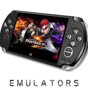 Console de jeu vidéo X9 Lecteur de jeu portable pour jeu rétro PSP Support d'écran de 5,0 pouces Sortie TV avec caméra de film MP3 Multimédia 1pcs234H