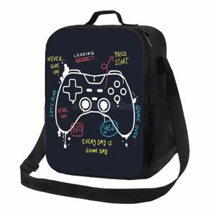 Jeu vidéo Weap Gamer Play Gaming Sac à lunch isolé fourre-tout sac à main alimentaire Ctainer pochette isotherme pour le bureau de travail de l'école de plage N1vi #