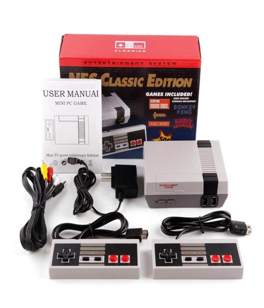 Consolas de videojuegos Wii Mini TV Consola de juegos clásica NES Entretenimiento familiar con 500 juegos integrados diferentes con hand4546308