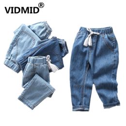 VIDMID 2-10 años Niños Niños Pantalones Jeans Pantalones Ultra Thin Denim Algodón para niños Largo 4088 01 211103