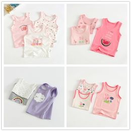 VIDMID bébé filles réservoirs hauts filles coton Camisoles gilets filles nouvelle couleur bonbon enfants sous-vêtements réservoirs Camisoles vêtements 210306