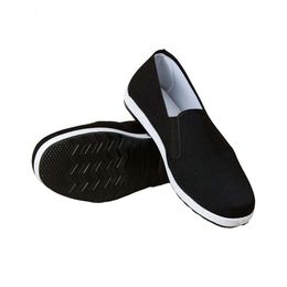 Vidsid traditionnel chinois vieille chaussures de beijing tissu chaussures kung-fu noires