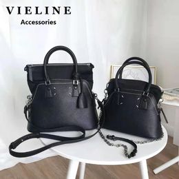 VIELINE femmes coquille sac à main en cuir véritable sac à bandoulière appareil photo messager seau bandoulière sous les bras 240117