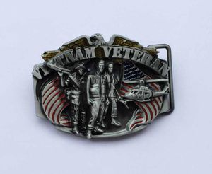 Vietnam Veterans Men039S Belt Buckle SWBY652 Gloednieuwe staat Geschikt voor 4 cm Wideth Belt met continu Stock3378509