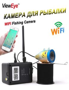 Vieweye New 15m50m Metallic WiFi Underwater Fishing Camera 1000TVL 24g Recordier vidéo Night Vision Fish Finder avec 12pcs LED8267126