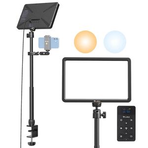 VIJIM K20 pro Desktop Led-paneel Verlichting P ography Studio Lamp Licht vullen met Super Clamp Extend Stand voor Live Stream 231226