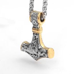 Viking Celtic Thors Hammer Pender for Men Boys Fashion Trend Street Jewelry Gifts4524079