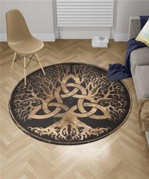Viking tattoo tapijt vierkant antiskid gebied vloermat 3d tapijt niet -slip eetkamer woonkamer zacht slaapkamer tapijt 02 2106261238054