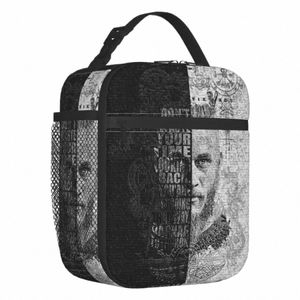 Vikings Quotes by Ragnar Lothbrok Isulater Lunch Sac Femmes Norse Norse Valhalla Warrior Cooler Thermal Lunch Box Kids School F7A9 # #