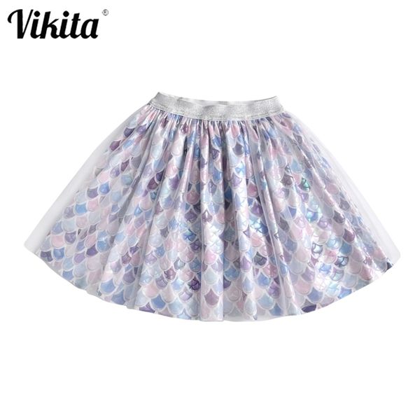 VIKITA infantile Tutu jupe fille jupon robe de bal princesse fête Ballet danse Tulle Mini jupes bébé filles vêtements 210331