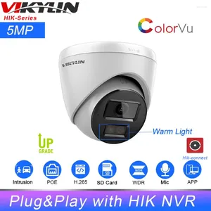 Vikylin HIK OEM 5MP ColorVu IP-camera DS-2CD1357G0-LUF Ingebouwde microfoon SD-kaartsleuf CCTV Videobewaking Hik-connect