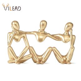 Vilead vriend standbeeld hars abstract figurine home woonkamer kantoor tabel interieur decoratie accessoires cadeau 220624