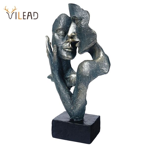 VILEAD Retro Figuras abstractas Vintage Busto Estatua Resina Artesanía Figuras Decoración del hogar Sala de estar Interior Oficina Escritorio Decoración 211105