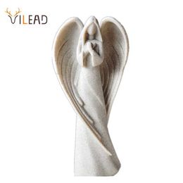 Vilead Retro Angel Beeldjes Hars Statue Woonkamer Huis Slaapkamer Decoratie Accessoires Tuin Bureau Decor 210804