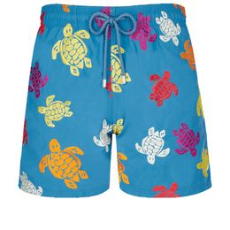 Vilebre Herenshorts Bermuda Pantaloncini Boardshorts HEREN ZWEMSHORTS TORTUES MULTICOLORES Trunks Heren Surfkleding Bermuda's Strand Korte Turtles Zomer 89542