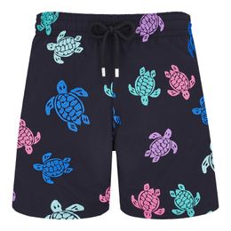 Vilebre Short Homme Bermuda Pantaloncini Boardshorts HOMMES SHORTS DE BAIN TORTUES MULTICOLORES Trunks Mens Surfwear Bermudas Beach Short Turtles Summer 89514