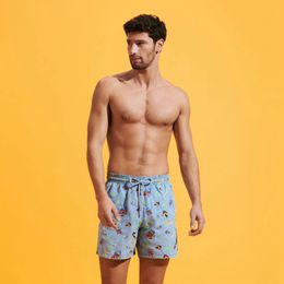 Vilebre Short Homme Bermuda Pantaloncini Boardshorts HOMMES SHORTS DE BAIN TORTUES MULTICOLORES Trunks Mens Surfwear Bermudas Beach Short Turtles Summer 89742