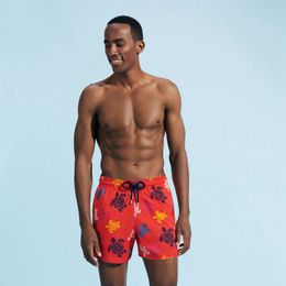 Vilebre Herenshorts Bermuda Pantaloncini Boardshorts HEREN ZWEMSHORTS TORTUES MULTICOLORES Trunks Heren Surfkleding Bermuda's Strand Korte Turtles Zomer 89810